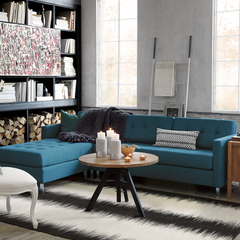 Ditto Ii Peacock Sectional Sofa