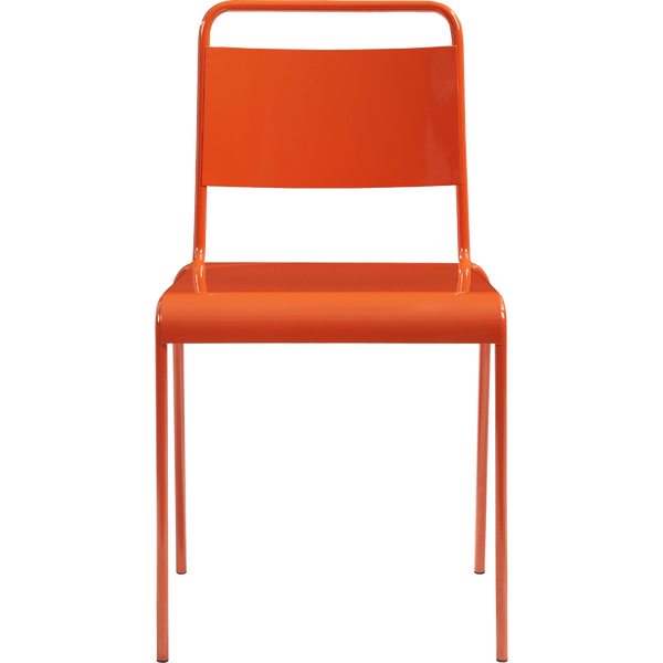 Lucinda Orange Stacking Chair