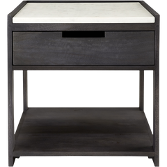 Tux Marble Top Nightstand